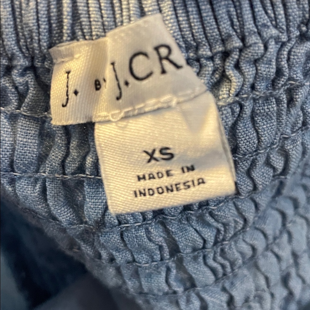H9- J. By J.Crew Light Blue Casual Summer Dress - Picture 3 of 4